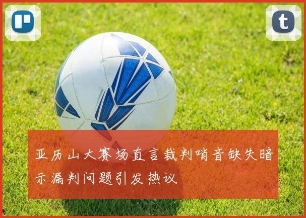 亚历山大赛场直言裁判哨音缺失暗示漏判问题引发热议